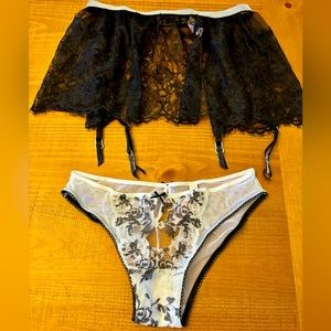 Victoria’s Secret Garter Skirt & Panty NWT